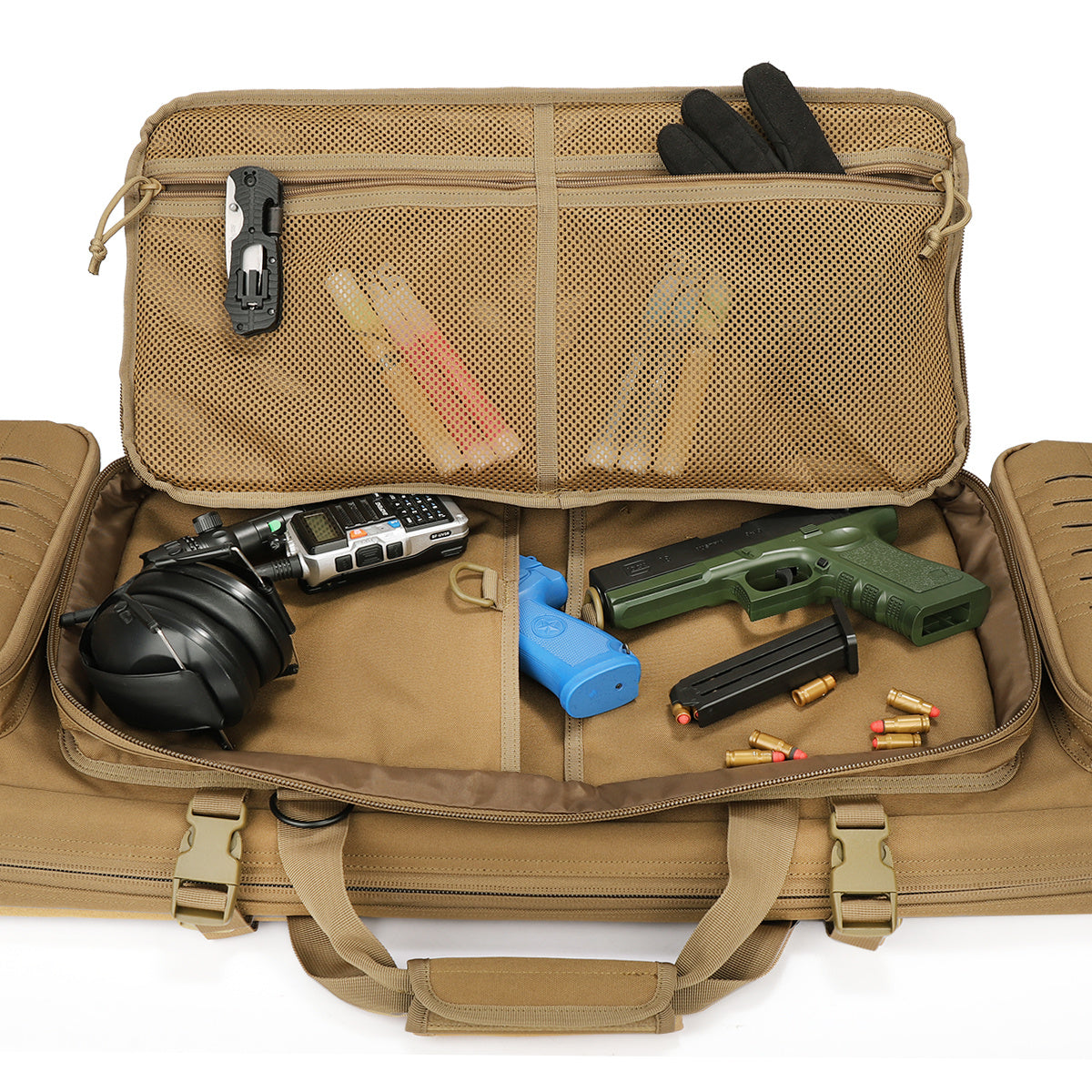 VOTAGOO Double Rifle Case Gun Bag, Safely Long-Barrel Firearm