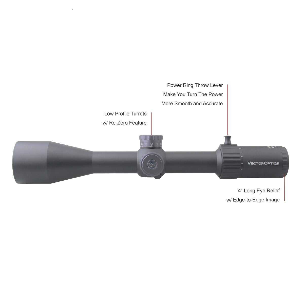 Optics Marksman 6-24x50 FFP Tactical Riflescope Hunting Rifle Scope
