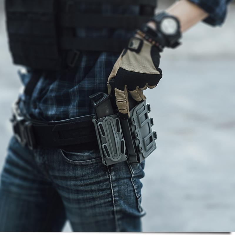 5.56mm 7.62mm Molle Pistol Mag Tactical Magazine Pouch Holster Fastmag