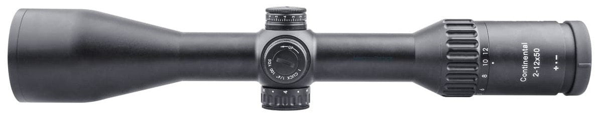 Optics Continental HD 2-12x50 Hunting Scopes 1/4 MOA Rifle Scope