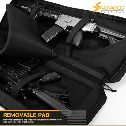 VOTAGOO Double Rifle Case Gun Bag, Safely Long-Barrel Firearm