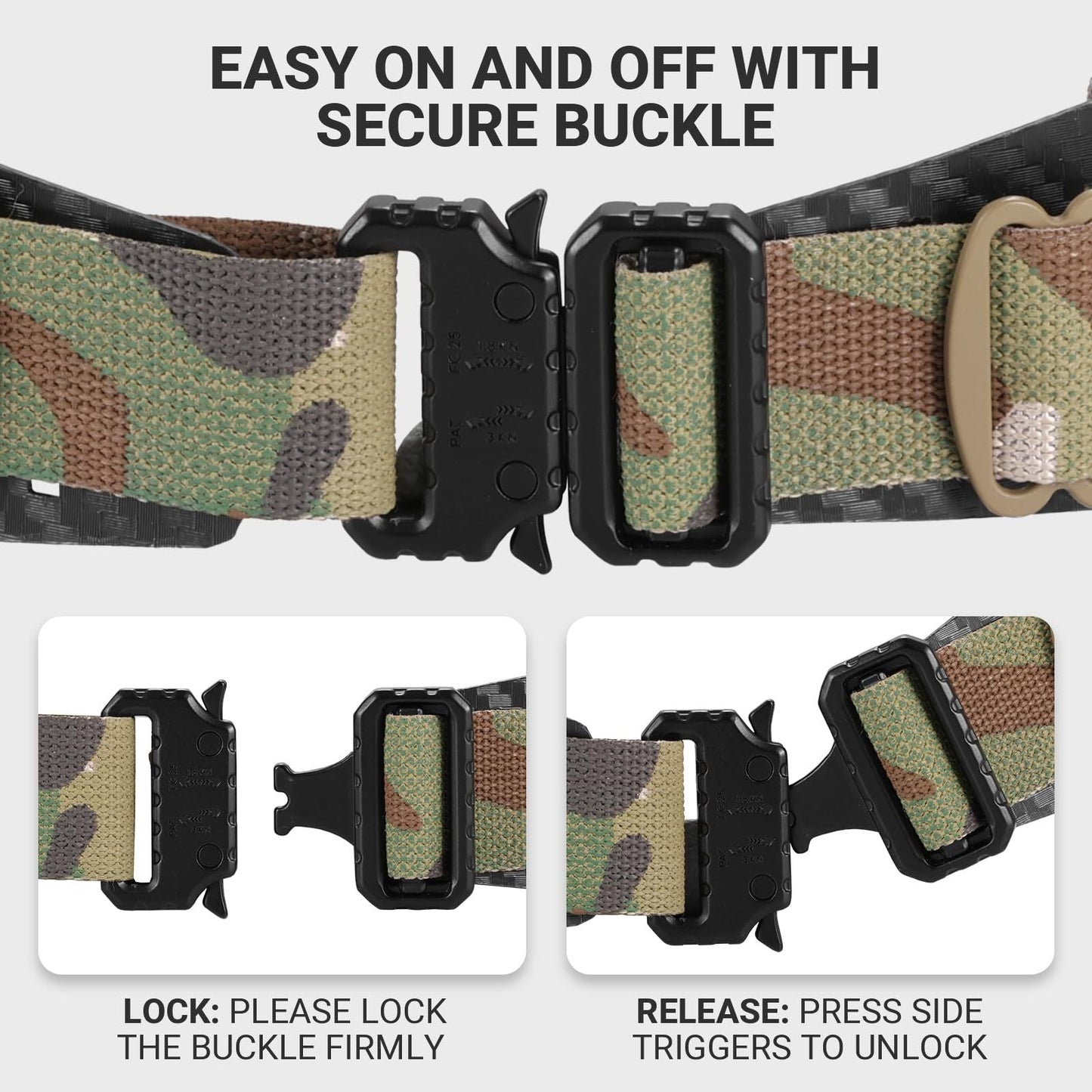 VOTAGOO Tactical Belt, 1.75'' MOLLE Battle Belt with Quick Release