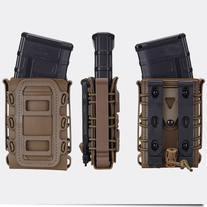 5.56mm 7.62mm Molle Pistol Mag Tactical Magazine Pouch Holster Fastmag