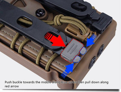 5.56mm 7.62mm Molle Pistol Mag Tactical Magazine Pouch Holster Fastmag