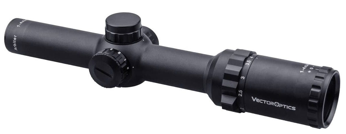 Optics Arbiter 1-4x24 Hunting Riflescope Long Eye Relief Illuminated