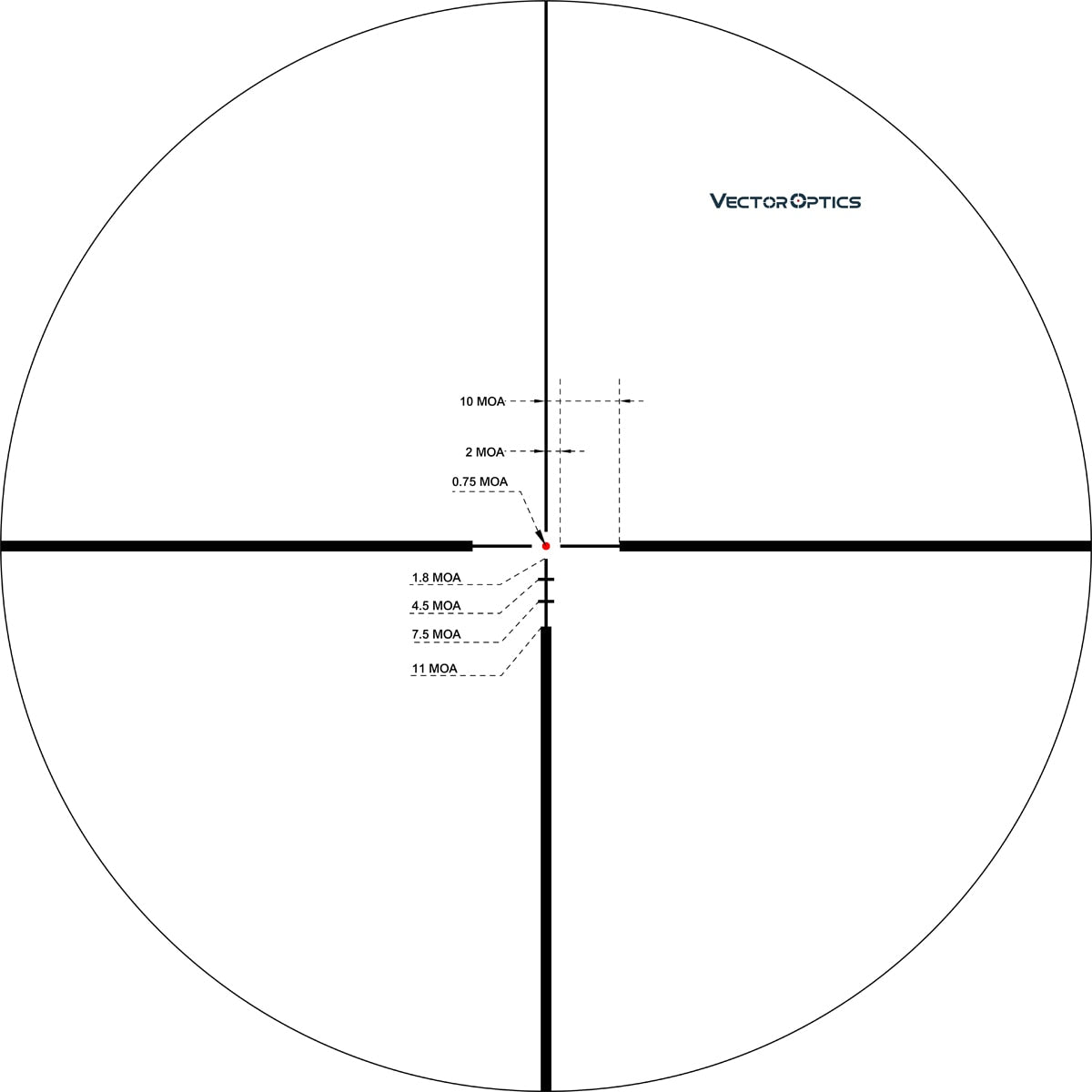 Optics Continental HD 2-12x50 Hunting Scopes 1/4 MOA Rifle Scope