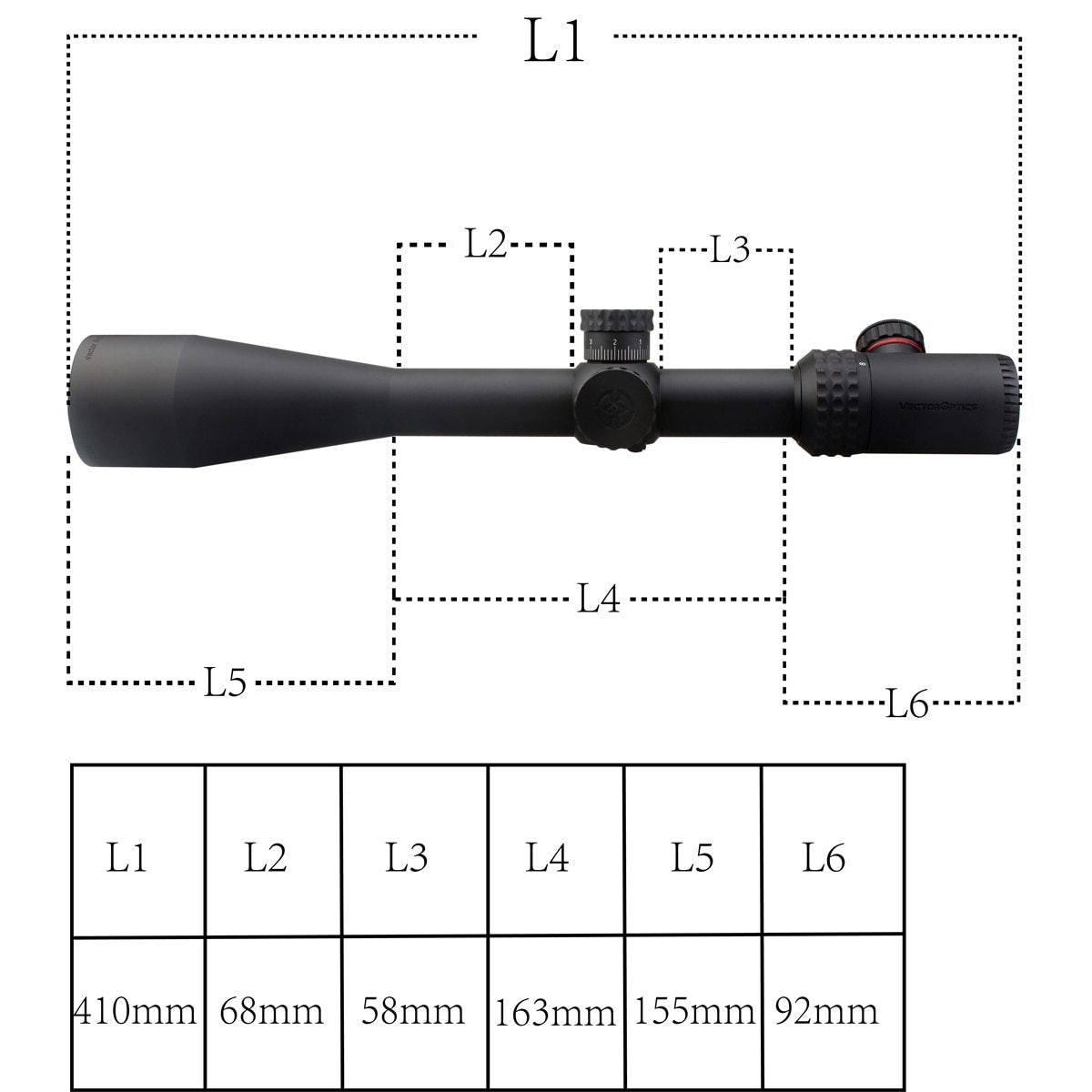 Optics Gen2 Sentinel 8-32x50 Tactical Rifle Scope Telescopic Sight