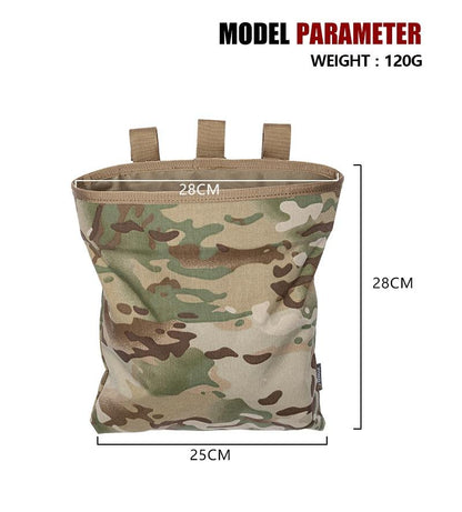 Tactical Magazine Dump Pouch Molle Mag Drop Pouch Recycling Bag